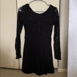 Long sleeve shorts Romper